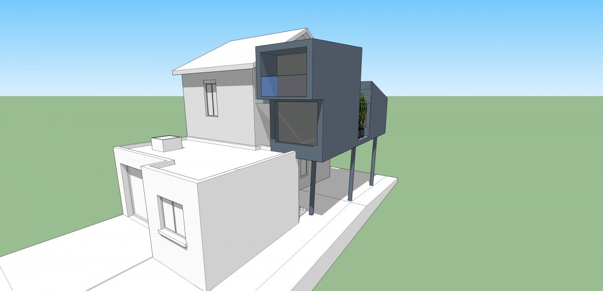 Extension d'une maison de ville : ESQ 1 _vue2