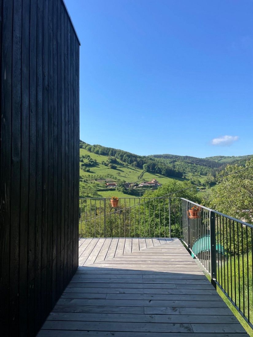 Maison suspendu : Terrasse