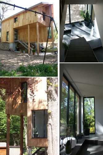 MAISON DES BOIS : groupe photos