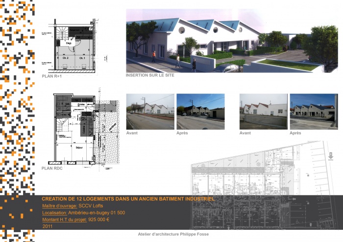 Conversion d'un site industriel en logements collectifs