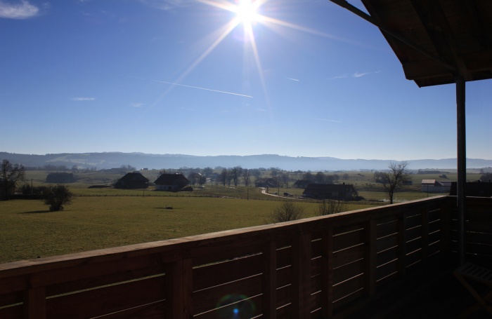 les fontaines : vue depuis le balcon d'tage