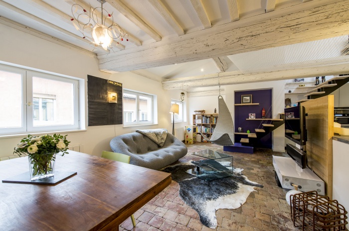 Cration d'un duplex : espace vie b