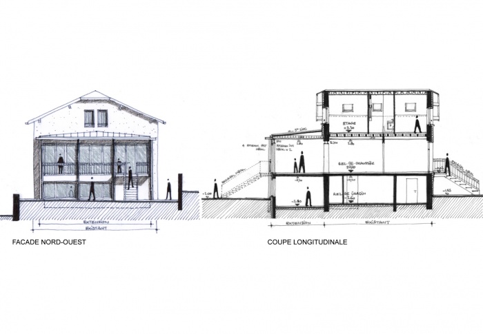 pasteur 149 : coupes-facades