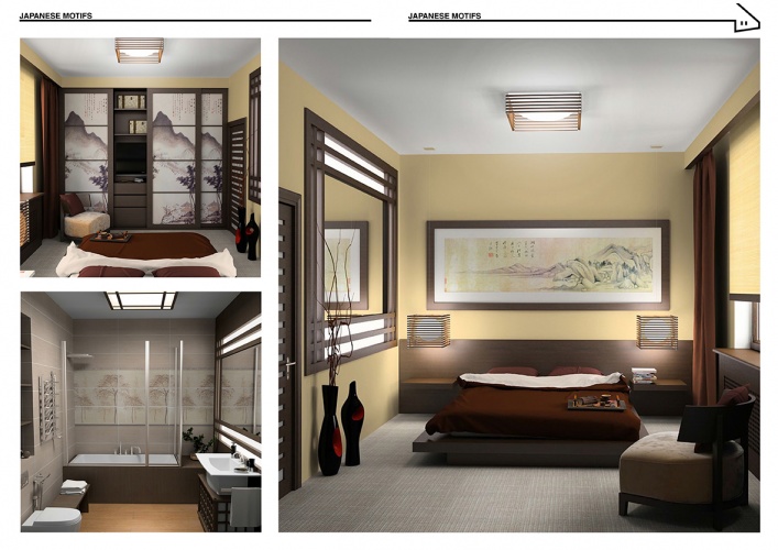 Motifs Japonais : Chambre